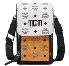 Balo MCM Crossbody Phone Case in Visetos Mix MXEBSVI04WT001